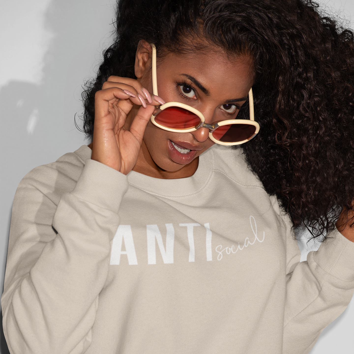 Antisocial Pigment Dyed Crew Neck