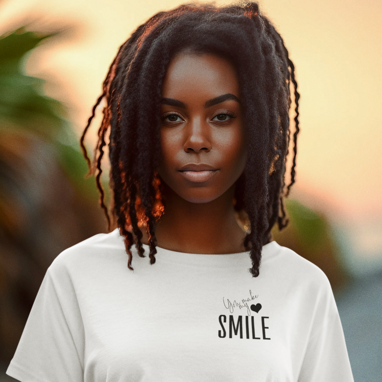 You Make My heart Smile Unisex T Shirt (Blk)
